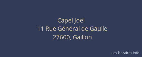 Capel Jo&euml;l