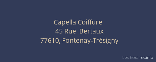 Capella Coiffure