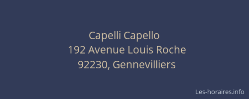 Capelli Capello