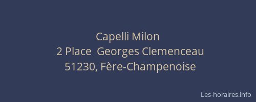 Capelli Milon