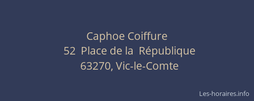 Caphoe Coiffure
