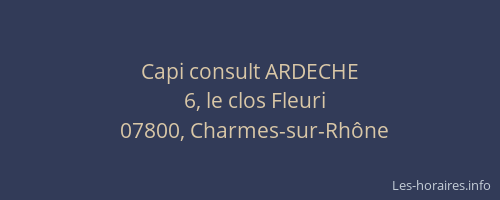 Capi consult ARDECHE