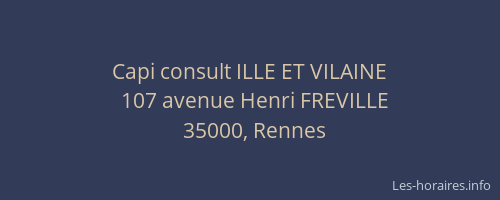 Capi consult ILLE ET VILAINE