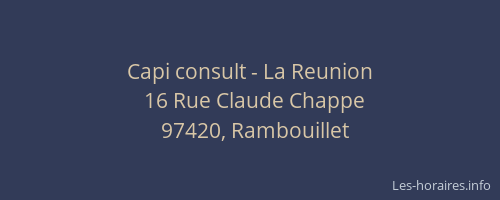 Capi consult - La Reunion
