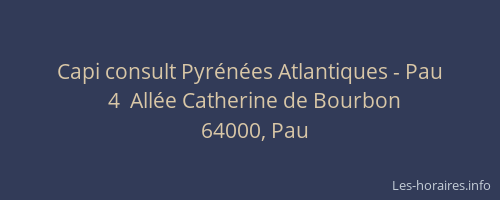 Capi consult Pyrénées Atlantiques - Pau
