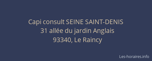 Capi consult SEINE SAINT-DENIS