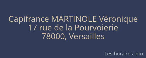 Capifrance MARTINOLE Véronique