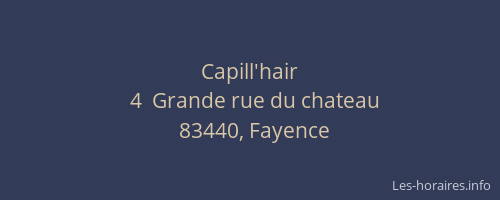 Capill'hair