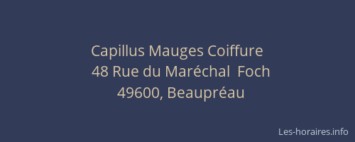 Capillus Mauges Coiffure