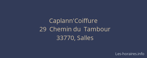 Caplann'Coiffure