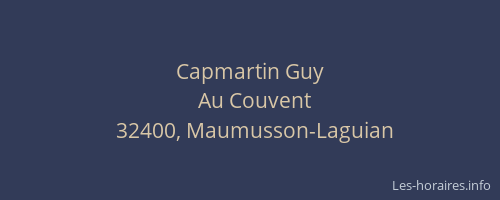 Capmartin Guy