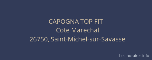 CAPOGNA TOP FIT