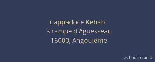Cappadoce Kebab