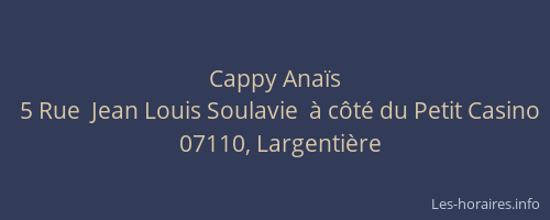 Cappy Anaïs