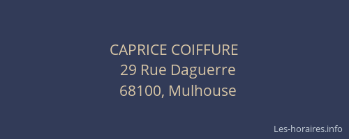 CAPRICE COIFFURE