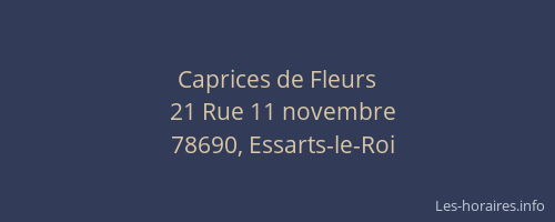 Caprices de Fleurs