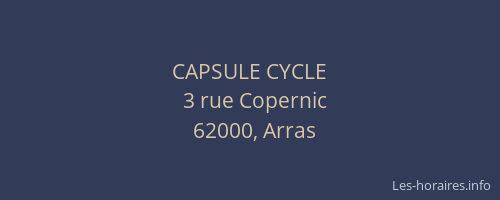 CAPSULE CYCLE