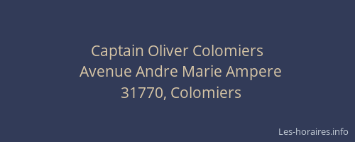 Captain Oliver Colomiers