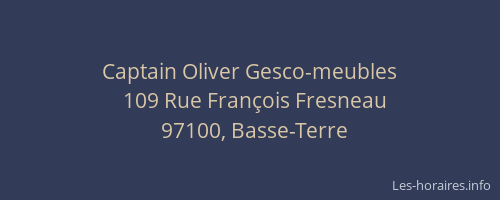 Captain Oliver Gesco-meubles