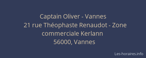 Captain Oliver - Vannes