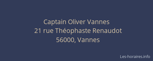 Captain Oliver Vannes