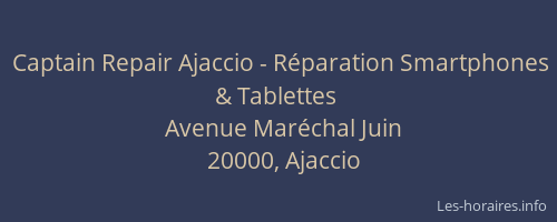 Captain Repair Ajaccio - Réparation Smartphones & Tablettes