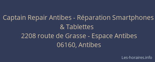 Captain Repair Antibes - Réparation Smartphones & Tablettes