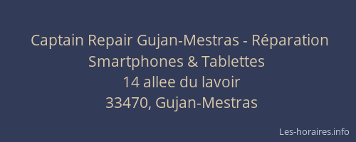 Captain Repair Gujan-Mestras - Réparation Smartphones & Tablettes