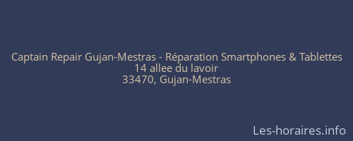 Captain Repair Gujan-Mestras - Réparation Smartphones & Tablettes