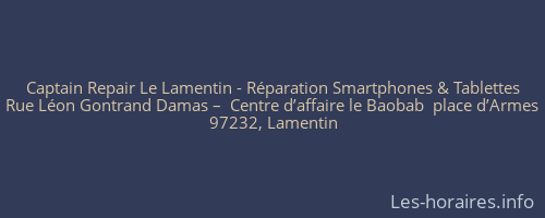 Captain Repair Le Lamentin - Réparation Smartphones & Tablettes