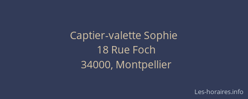 Captier-valette Sophie