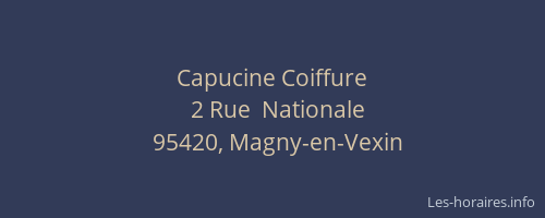 Capucine Coiffure