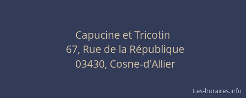 Capucine et Tricotin