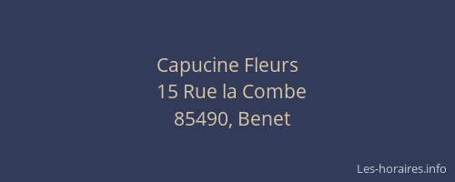 Capucine Fleurs