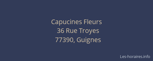 Capucines Fleurs