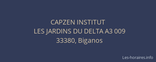 CAPZEN INSTITUT