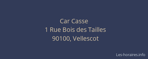 Car Casse
