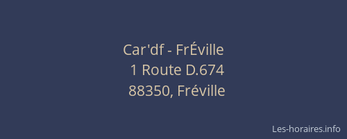 Car'df - FrÉville