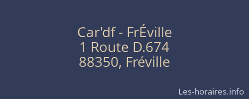 Car'df - FrÉville