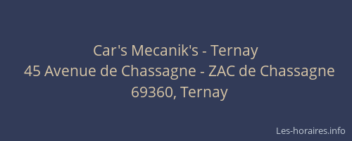 Car's Mecanik's - Ternay