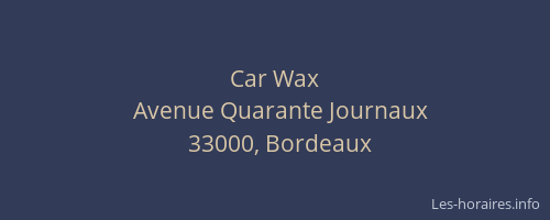 Car Wax