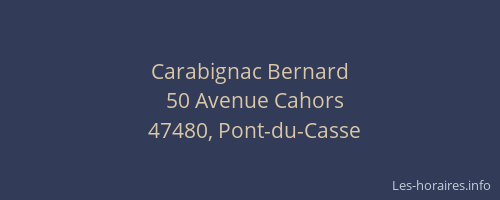 Carabignac Bernard