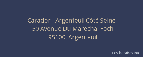 Carador - Argenteuil Côté Seine