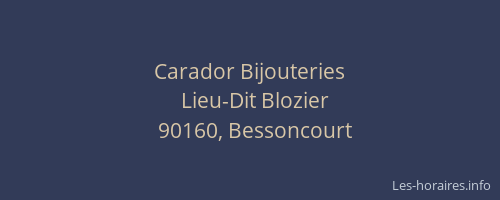 Carador Bijouteries