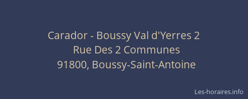 Carador - Boussy Val d'Yerres 2