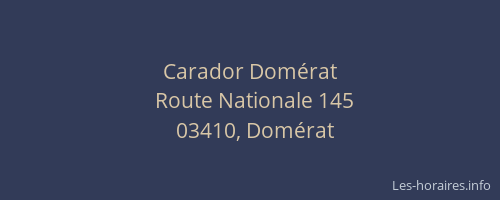 Carador Domérat