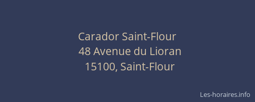 Carador Saint-Flour