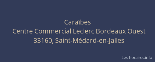 Cara&iuml;bes