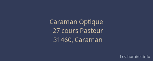 Caraman Optique