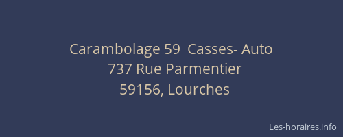 Carambolage 59  Casses- Auto
